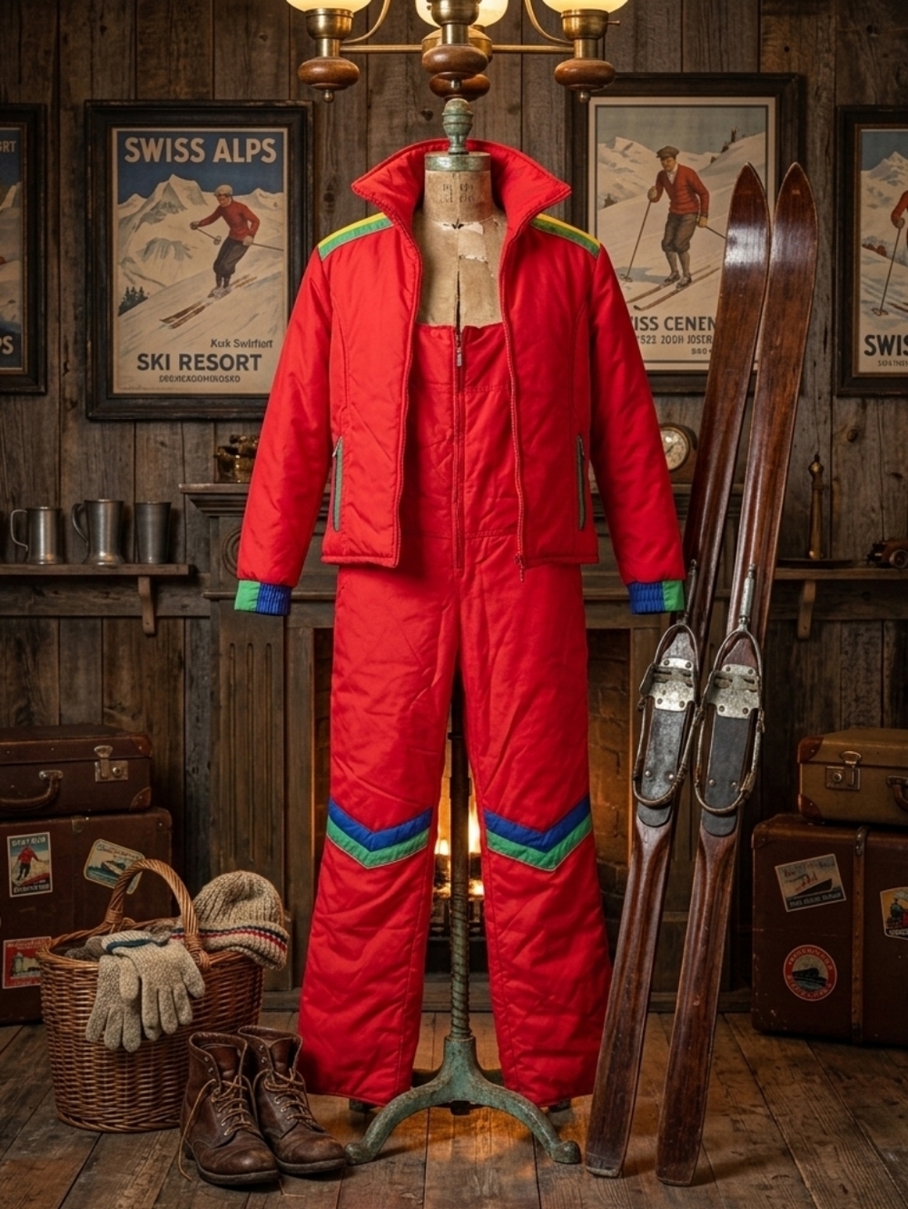Vintage 70s/80s Mont Marte Two-Piece Ski Suit| Retro